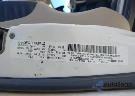 2013 Dodge Grand Caravan American Value Pkg z USA, uszkodzony, nr VIN 2C4RDGBG9DR506906